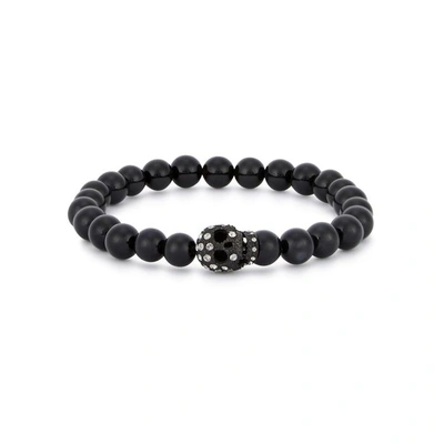 Shop Simon Carter Onyx Beaded Skull Bracelet