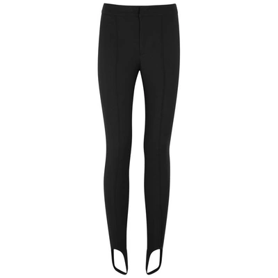 Shop Moncler Casual Black Stretch-twill Trousers