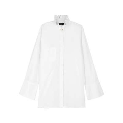 Shop Mother Of Pearl Cindy Off-white Organic Cotton Shirt
