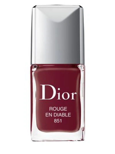 Shop Dior Limited Edition Couture Colour Gel Shine Longwear Nail Lacquer In 851 Rouge Endiable