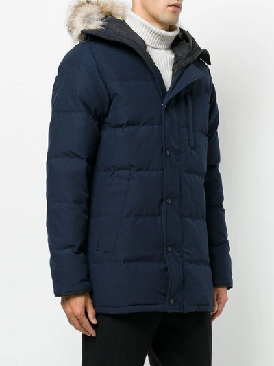 Shop Canada Goose Carson Parka Coat - Blue