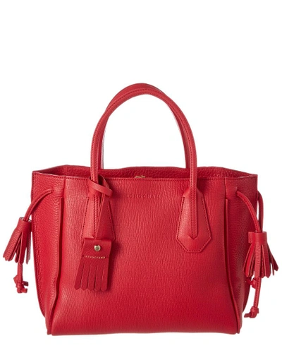 Shop Longchamp Penelope Small Leather Tote In Nocolor