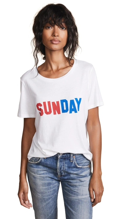 Shop South Parade Lola Sunday Tee In White