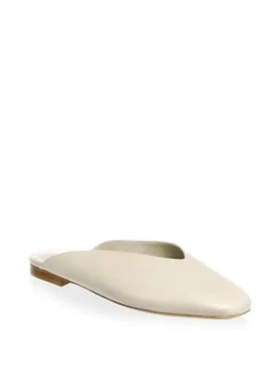 Shop Vince Levins Leather Slides In Sand