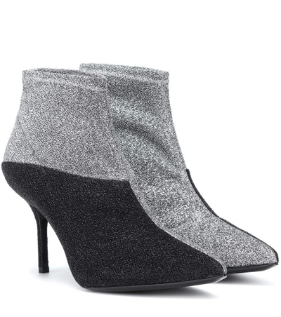 Shop Pierre Hardy Kelly Sock Boots In Silver