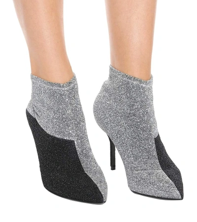 Shop Pierre Hardy Kelly Sock Boots In Silver