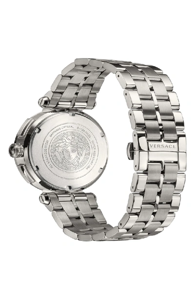 Shop Versace Aion Chronograph Bracelet Watch, 45mm In Silver