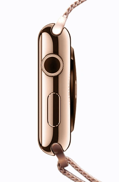 Shop Casetify Mesh Apple Watch Strap, 38mm In Rose Gold