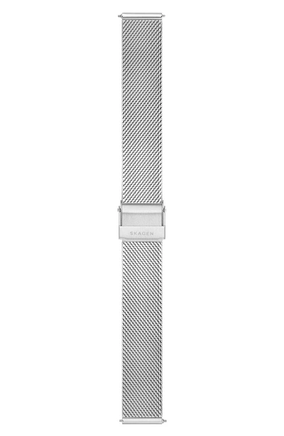 Shop Skagen Mesh Watch Strap, 16mm In Silver