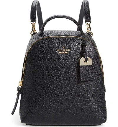 Shop Kate Spade Carter Street - Mini Caden Leather Backpack - Black