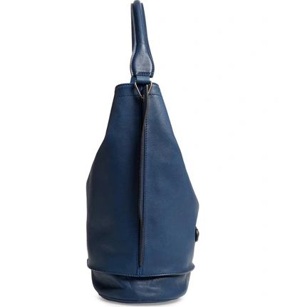 Shop Longchamp '3d' Leather Hobo - Blue In Pilot Blue