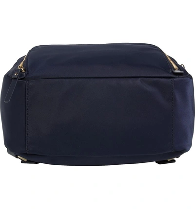 Shop Kate Spade Watson Lane - Hartley Varsity Stripe Nylon Backpack - Blue In Rich Navy