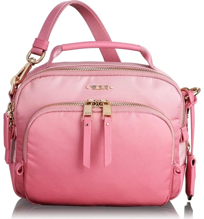 Shop Tumi Voyageur Troy Nylon Crossbody Bag - Pink In Pink Ombre