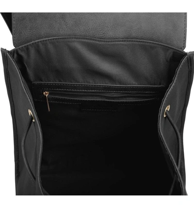 Shop Urban Originals Foxy Vegan Leather Flap Backpack - Black