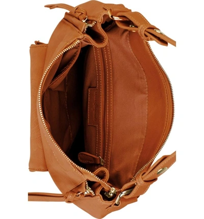 Shop Urban Originals Wild Flower Vegan Leather Backpack - Brown In Tan