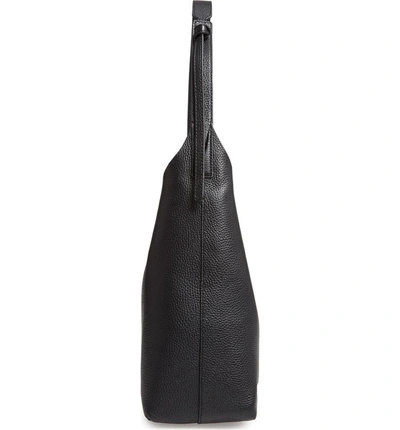 Shop Michael Michael Kors Medium Leather Hobo - Black