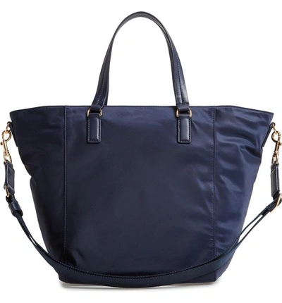 Shop Tory Burch Small Tilda Nylon Tote - Blue In Tory Navy