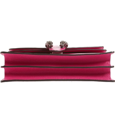 Shop Gucci Small Dionysus Leather Shoulder Bag - Pink In Box Pink/ Black Diamond