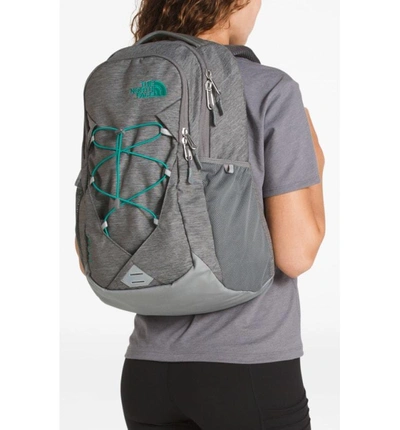 Shop The North Face 'jester' Backpack - Grey In Grey Light/ Kokomo Green