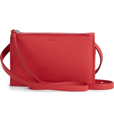 Shop Allsaints Fetch Crossbody Bag - Coral In Coral Red