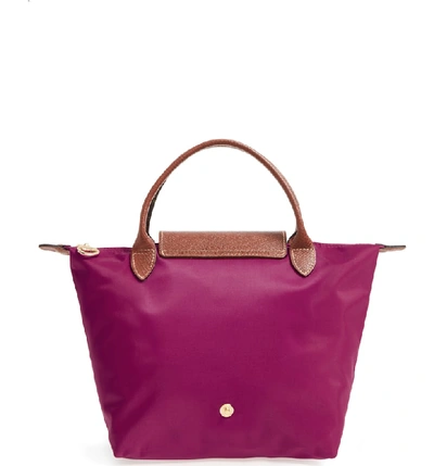 Shop Longchamp 'small Le Pliage' Top Handle Tote - Purple In Dahlia