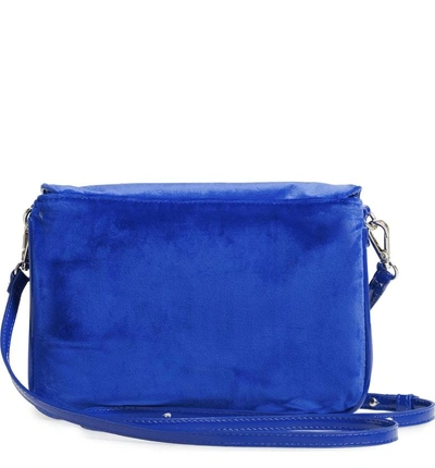 Shop Steve Madden Velvet Crossbody Bag - Blue