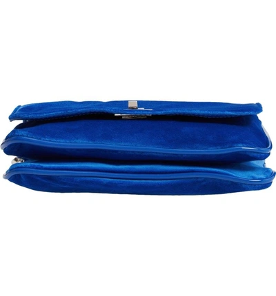 Shop Steve Madden Velvet Crossbody Bag - Blue