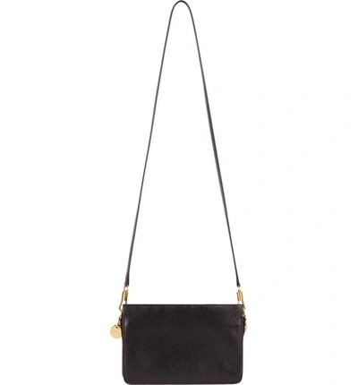 Shop Givenchy Cross 3 Leather Crossbody Bag - Black
