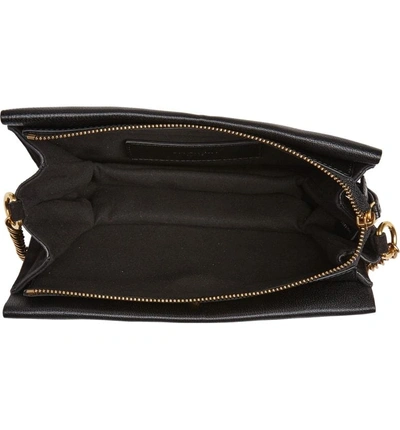 Shop Givenchy Cross 3 Leather Crossbody Bag - Black