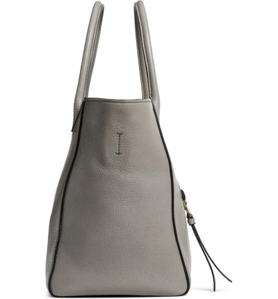 Shop Miu Miu Madras Leather Satchel - Grey In Nube