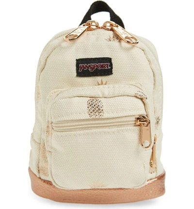 Shop Jansport Right Pouch Mini Backpack - Beige In Isabella Pineapple