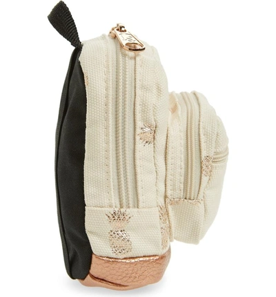Shop Jansport Right Pouch Mini Backpack - Beige In Isabella Pineapple