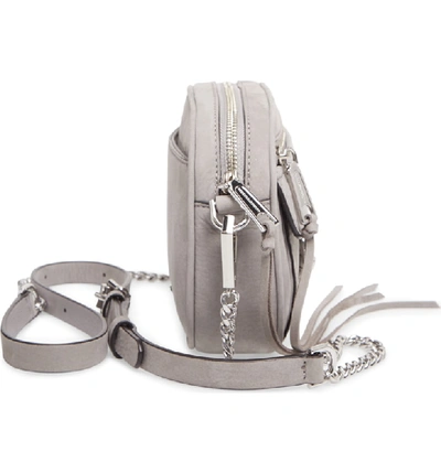 Shop Rebecca Minkoff Blythe Leather Crossbody Bag - Grey