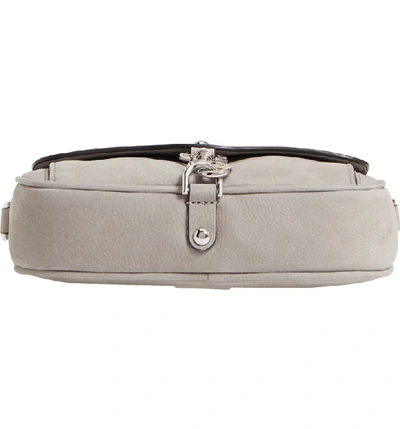 Shop Rebecca Minkoff Blythe Leather Crossbody Bag - Grey