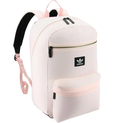 Shop Adidas Originals National Plus Backpack - Pink In Icey Pink
