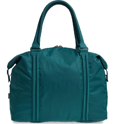 Herschel Supply Co Strand Flight Satin Duffel Bag - Blue In Deep Teal