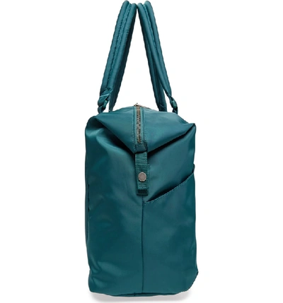 Herschel Supply Co Strand Flight Satin Duffel Bag - Blue In Deep Teal