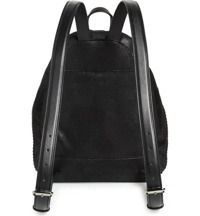 Shop Stella Mccartney Small Falabella Faux Leather Backpack In Black