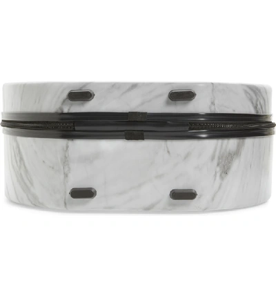 Shop Calpak Baye Large Hardcase Hat Box In Milk Marble