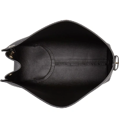 Shop Ferragamo Leather Hobo - Black In Nero