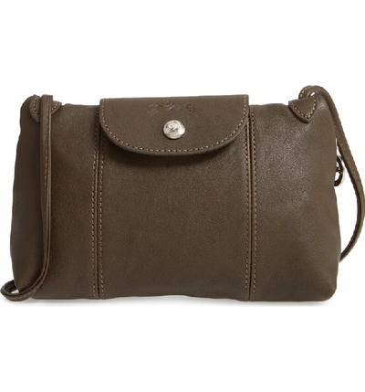 Longchamp Extra-Small Leather Le Pliage Cuir Cross-Body Bag
