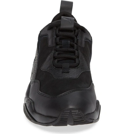 Shop Puma Thunder Desert Sneaker In Black/ Black