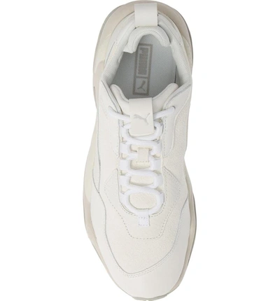 Shop Puma Thunder Desert Sneaker In Bright White/ Grey Violet
