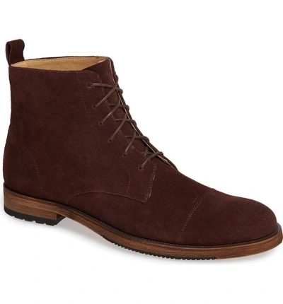 Shop English Laundry Swansea Cap Toe Boot In Brown