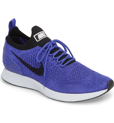 Shop Nike Air Zoom Mariah Flyknit Racer Sneaker In Violet/ Black/ White