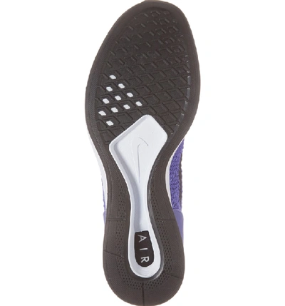Shop Nike Air Zoom Mariah Flyknit Racer Sneaker In Violet/ Black/ White