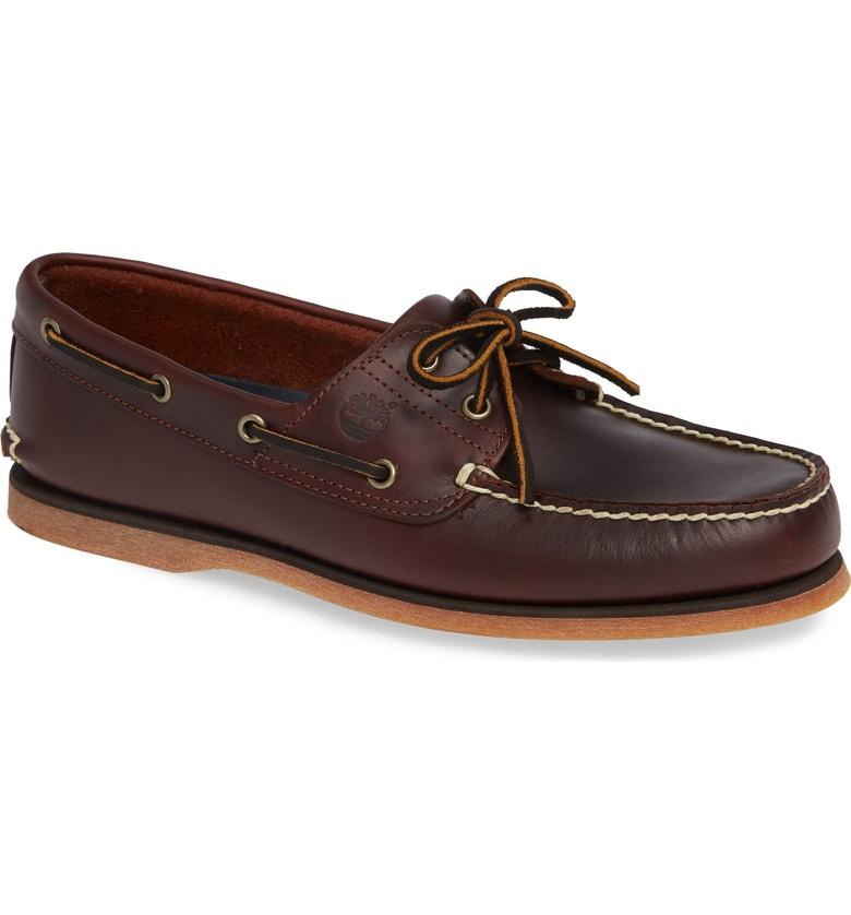 timberland rootbeer boat shoes