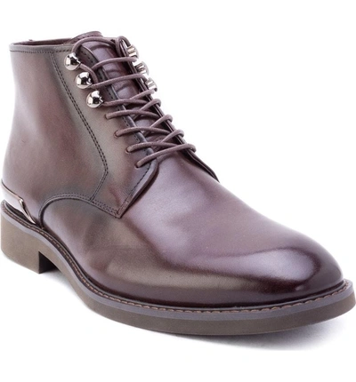 Shop Zanzara Soland Boot In Brown Leather