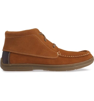 Shop Minnetonka Griffon Chukka Boot In Chestnut Suede