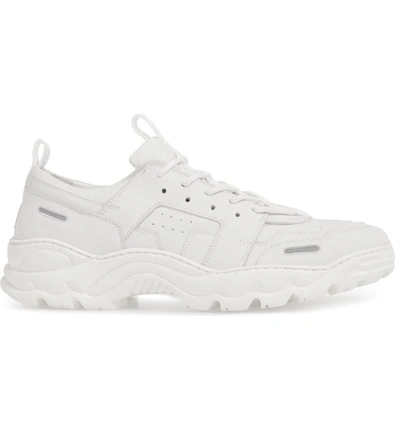 Shop Ami Alexandre Mattiussi Colorblock Runner Sneaker In White/white